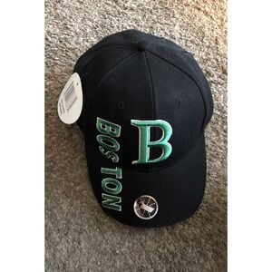 New NBA Boston Celtics Shamrock Cap St Patricks Day Hat Bay State Apparel Black